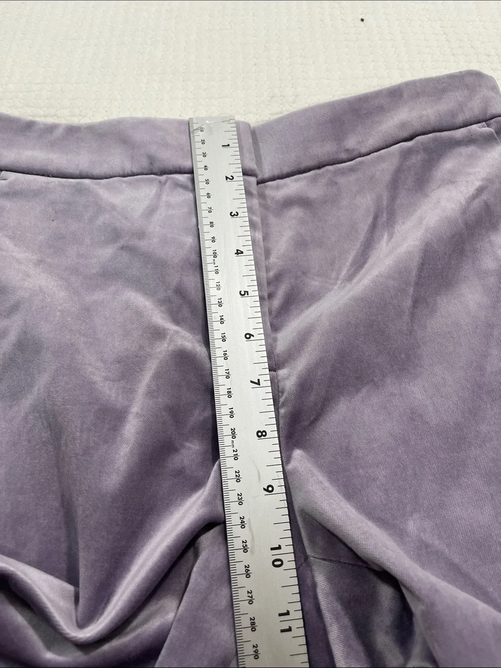 J. Crew Kate 4-Season Pant 2 Tall Dried Violet velvet